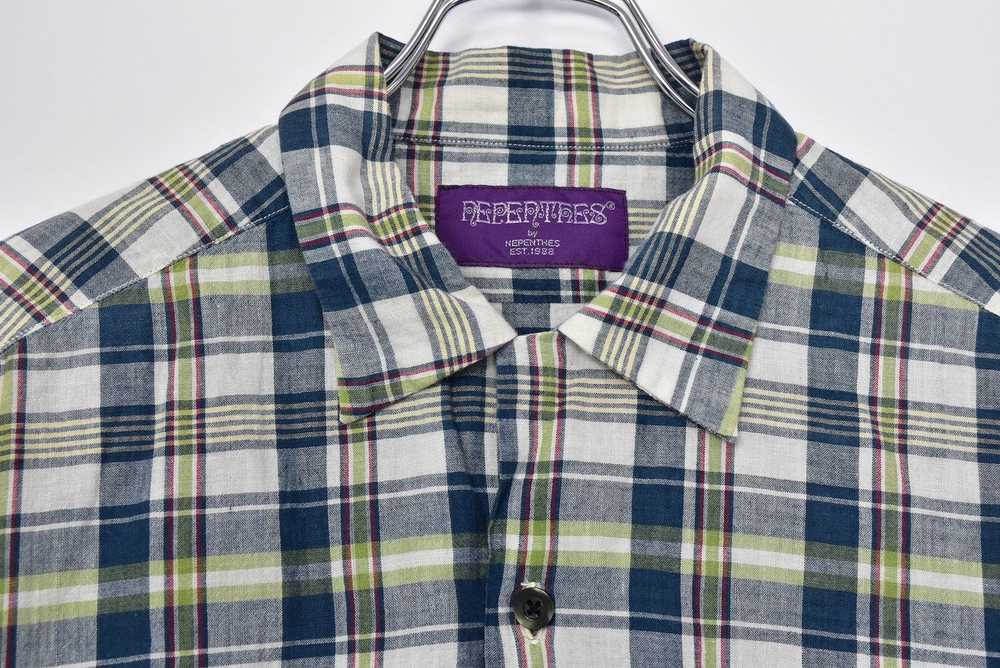 Nepenthes New York NEPENTHES/pocket checker shirt… - image 7
