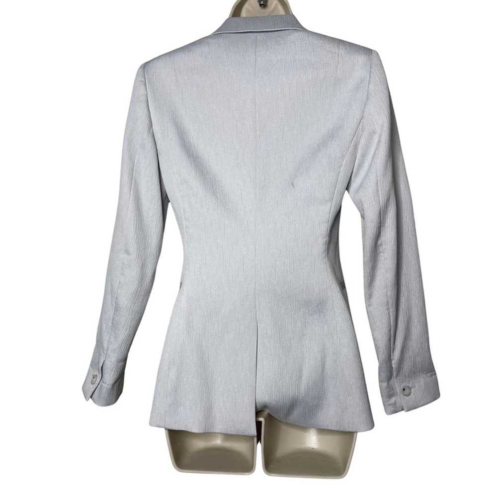 Reiss REISS Neya textured silver one button blaze… - image 5