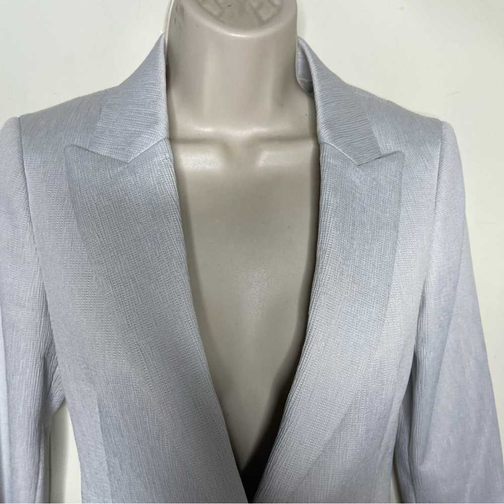 Reiss REISS Neya textured silver one button blaze… - image 8