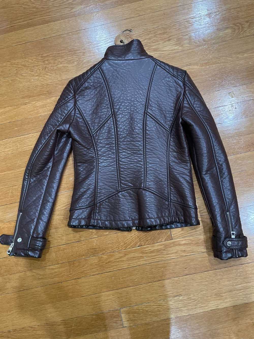 Guess Brown guess leather jacket - image 3