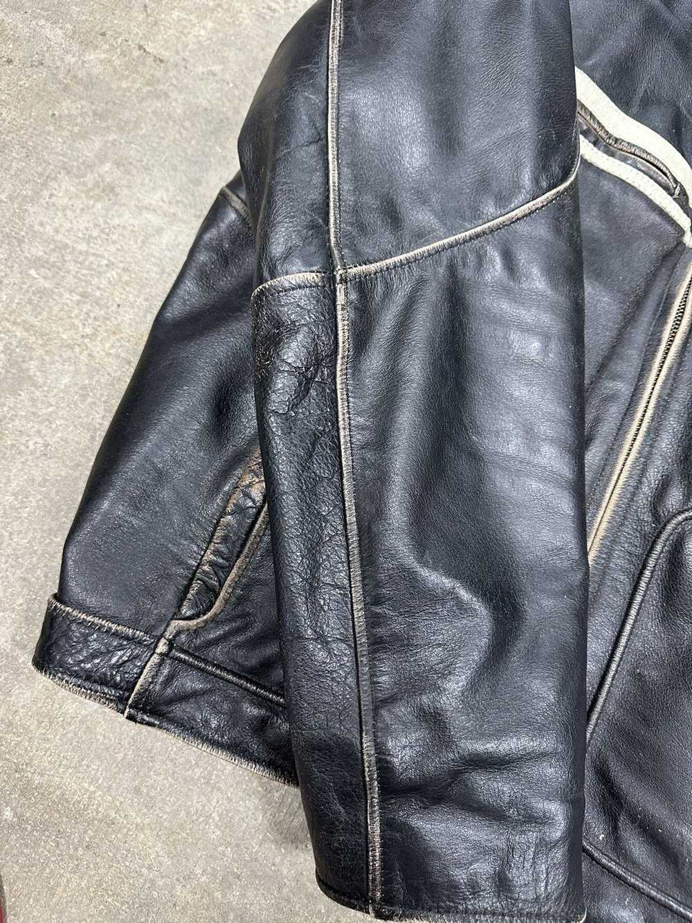Leather Jacket × Streetwear × Vintage Vintage 90s… - image 3