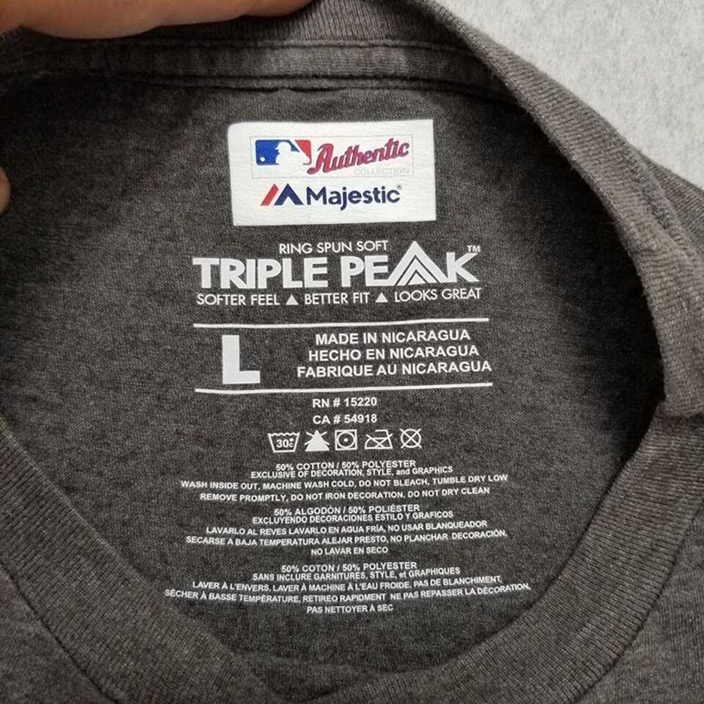 LA Dodgers Baseball Shirt Mens Large Gray Short S… - image 8