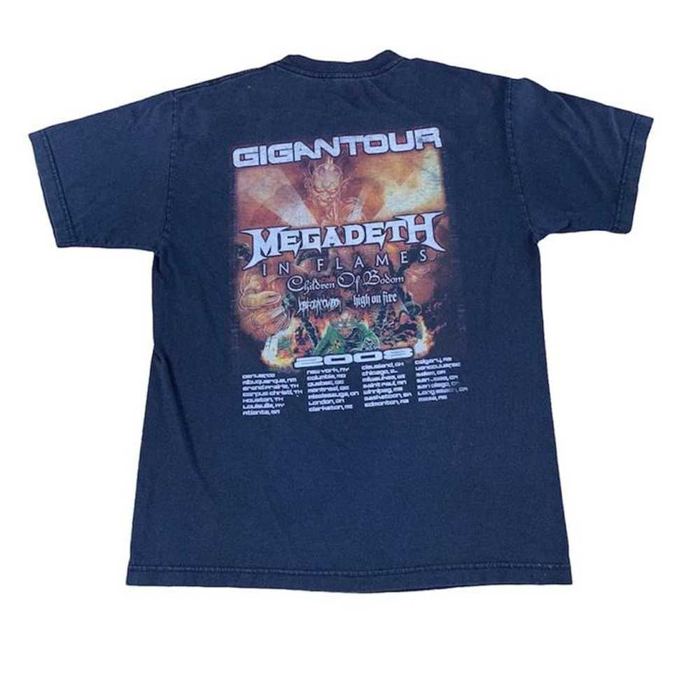 Fruit Of The Loom Megadeath Tour Tee Shirt Size M? - image 2