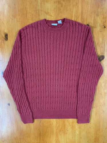 Coloured Cable Knit Sweater × Vintage Vintage Red 