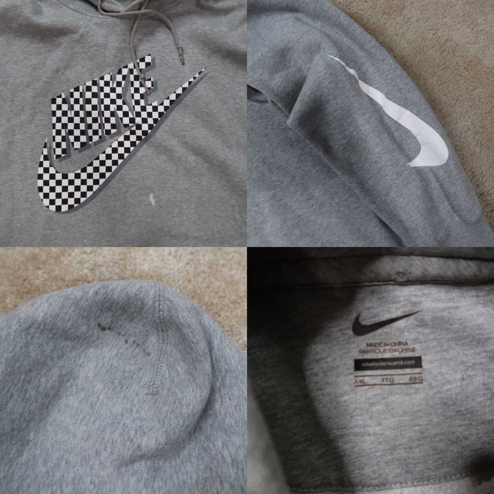 Nike Nike Hoodie Men's Size 2XLarge Gray Hooded S… - image 4