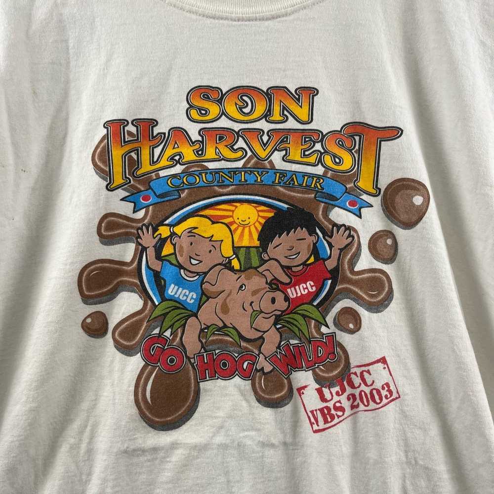 Vintage Son Harvest County Fair Church Shirt Men'… - image 2