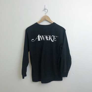 Awake Awake NY Logo 2 Sided Print Long Sleeve Shir