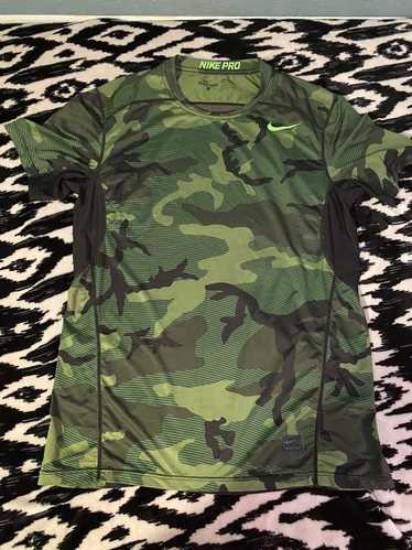 Nike CAMO NIKE PRO COMBAT SHIRT L