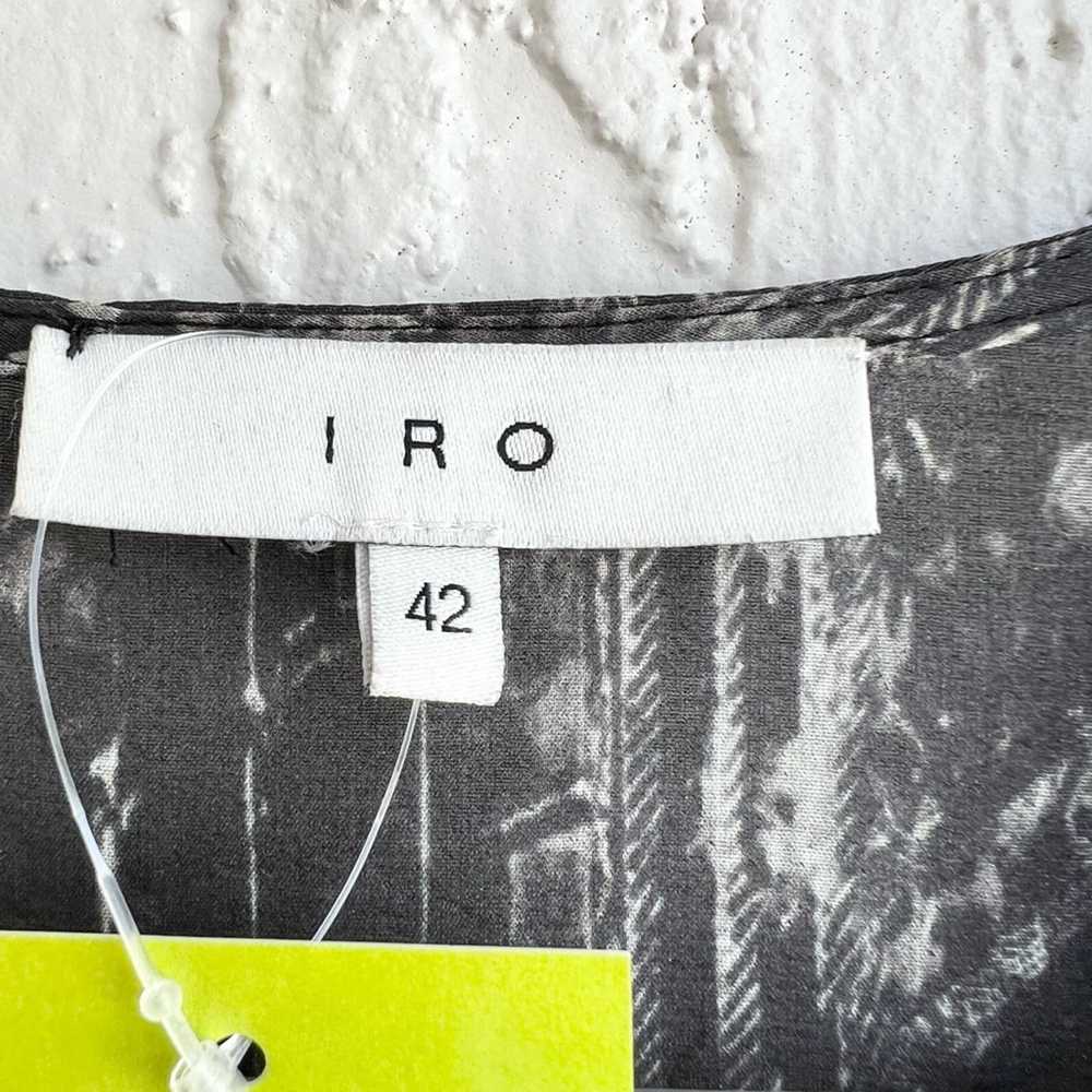 Iro Iro Akley silk blend mini dress black and whi… - image 7