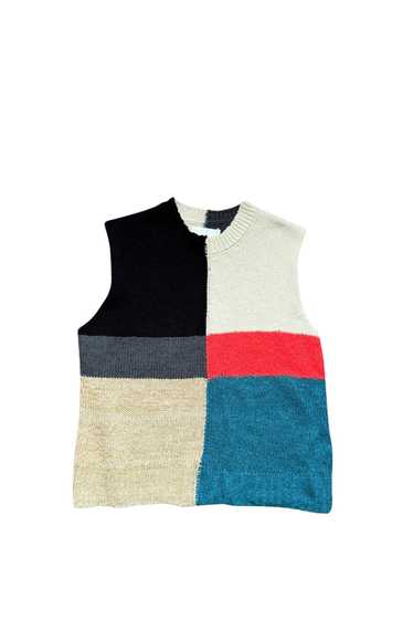 Jil Sander SS22 Knit Multicolor Sweater Vest.