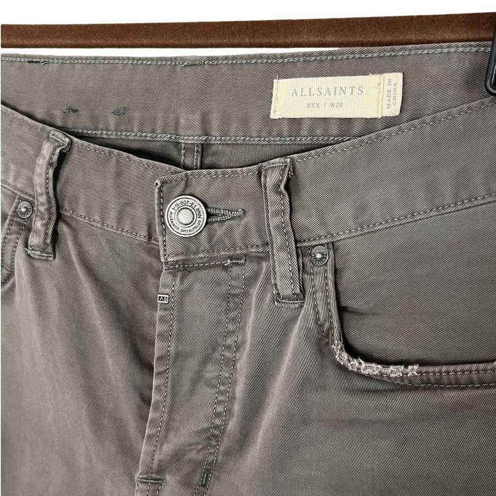 Allsaints AllSaints Size 28 Slate Gray Cotton Jea… - image 7
