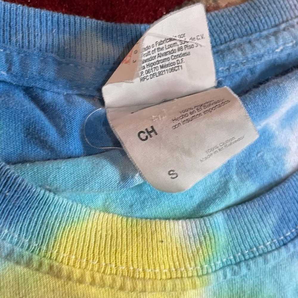 Tie Dye Psychedelic Rainbow Cat Print T-Shirt - image 4
