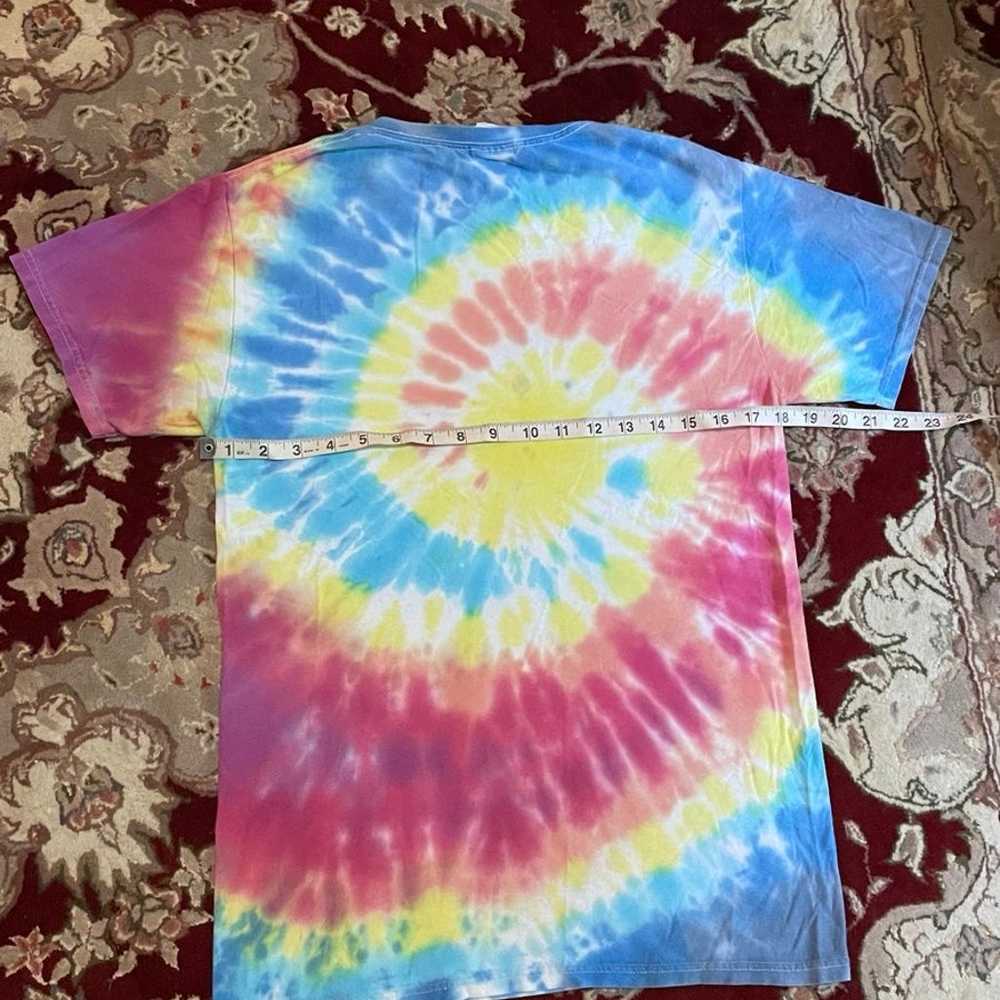 Tie Dye Psychedelic Rainbow Cat Print T-Shirt - image 5
