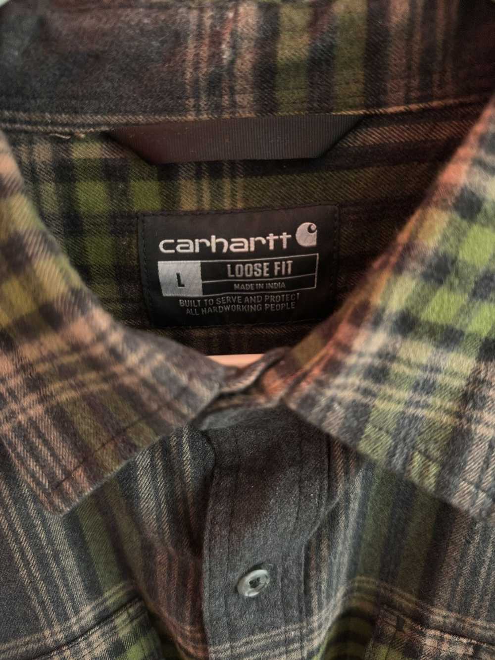 Carhartt Green Flannel - image 3