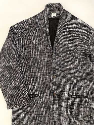 18 East 18 East Black & White Tweed Coat - Size L