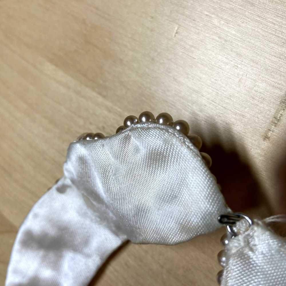 Vintage Vintage fur pearl collar necklace choker - image 4