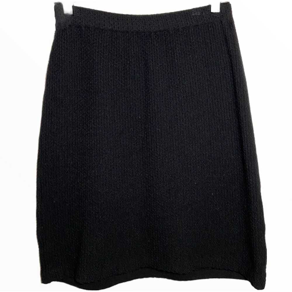 Other St. John Caviar Santana Knit Skirt wool Kne… - image 1