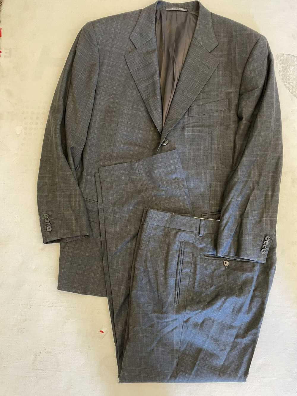 Ermenegildo Zegna × Vintage Vintage Subtle Check … - image 1