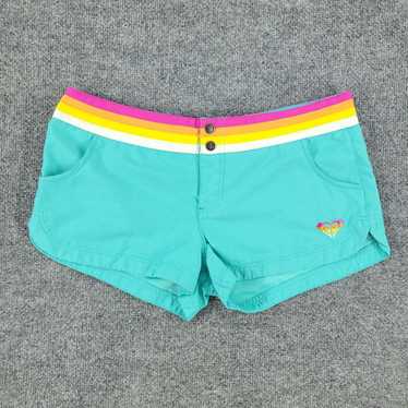 Vintage Roxy Swim Shorts Women's Size 9 Green Tru… - image 1