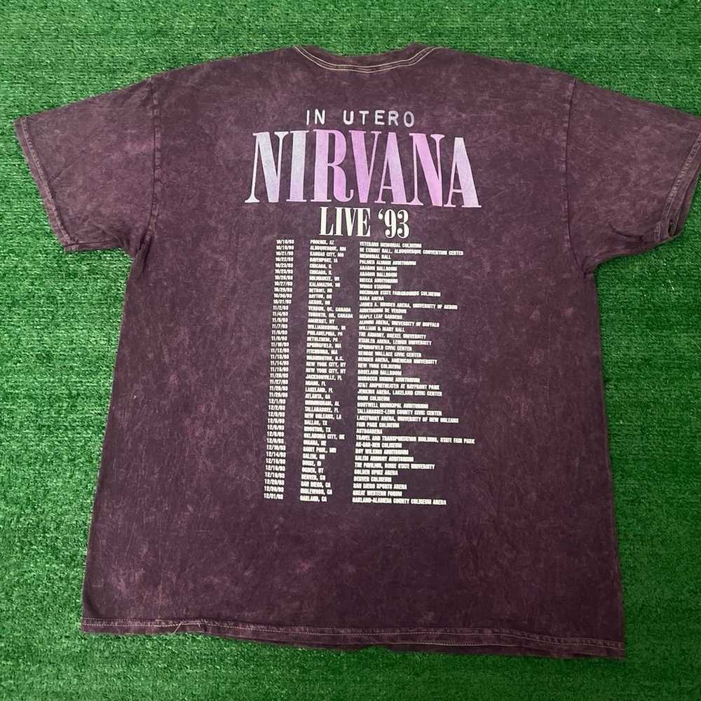 Nirvana In Utero Live ‘93 Shirt Sz XL - image 3