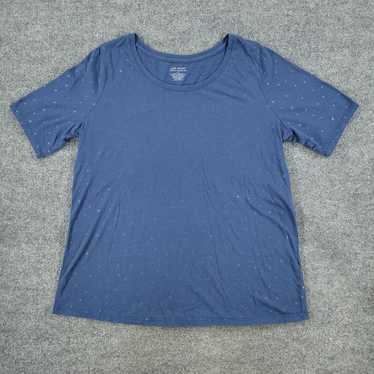 Vintage Lane Bryant Shirt Women's Size 14/16 Blue… - image 1