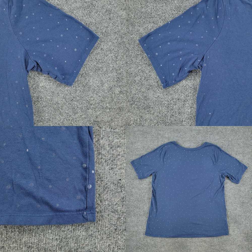 Vintage Lane Bryant Shirt Women's Size 14/16 Blue… - image 4