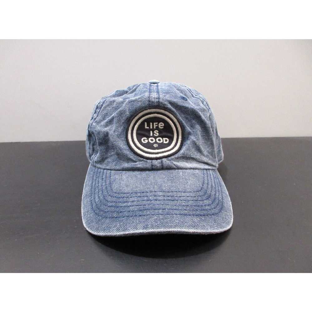 Life Is Good Life Is Good Hat Cap Strap Back Blue… - image 1