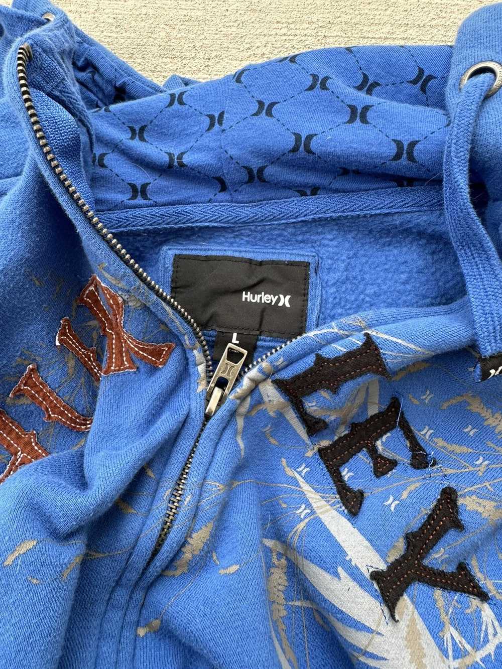 Hurley × Rare × Vintage Y2K Hurley Full Zip Up Ho… - image 3