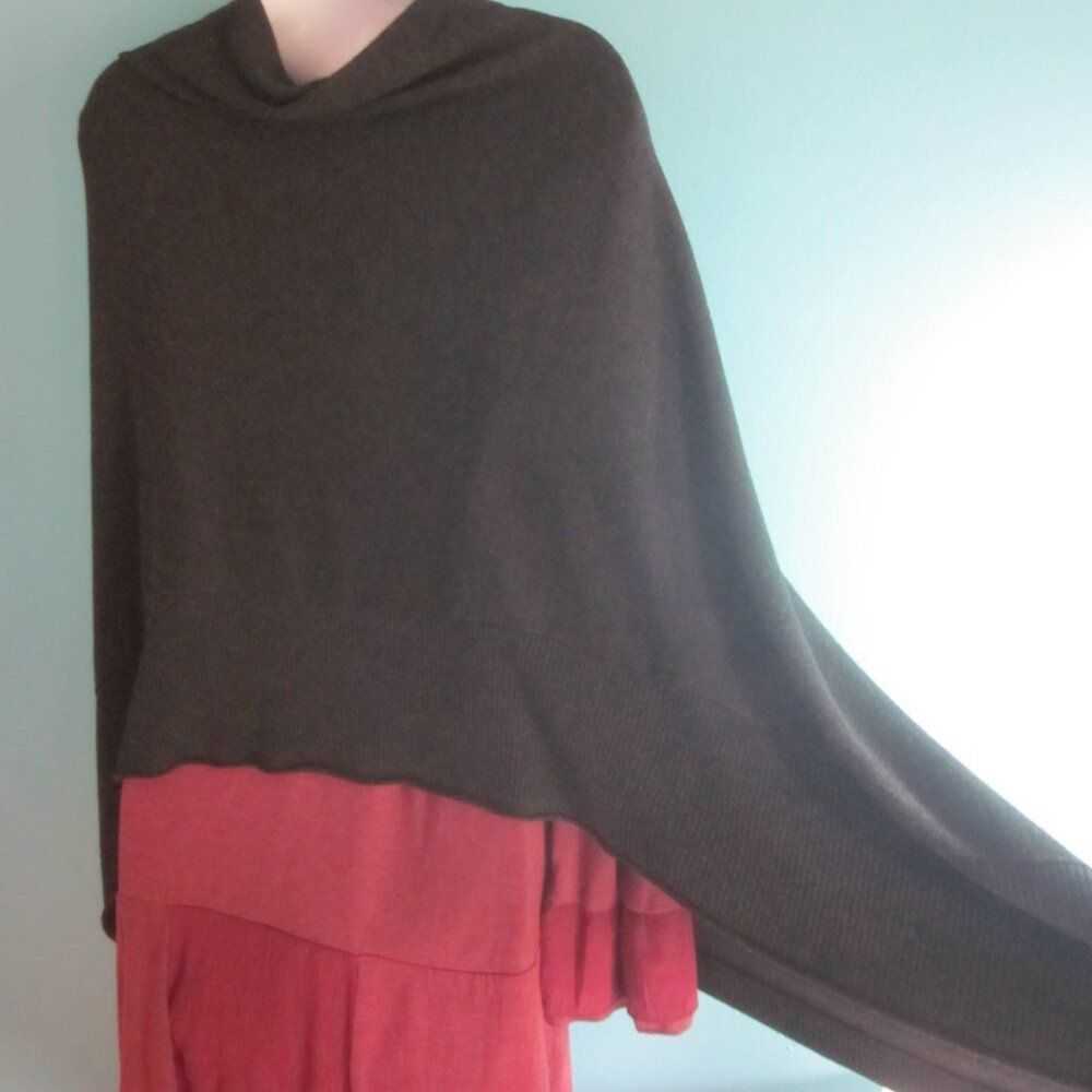 Eileen Fisher Eileen Fisher Poncho Sweater Charco… - image 7