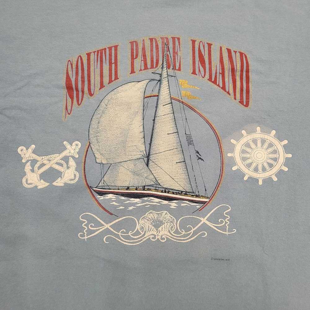 Anvil Vintage 90s South-Padre Island Cropped Shir… - image 3