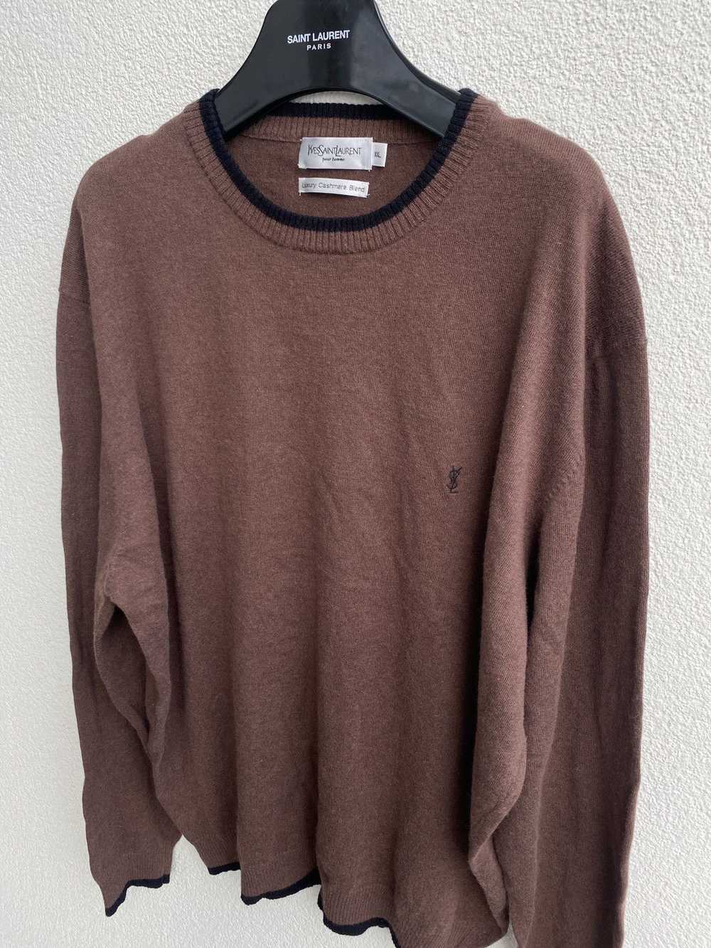 Vintage × Yves Saint Laurent Cashmere YSL Sweater… - image 10