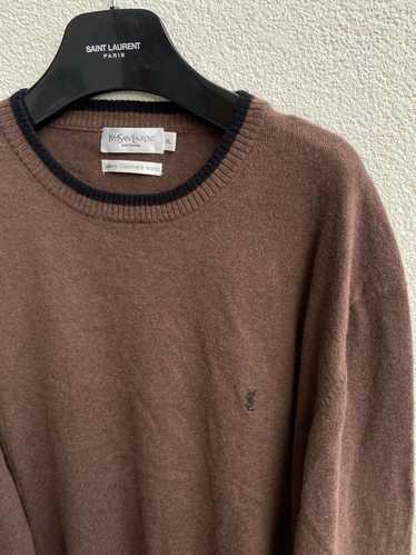 Vintage × Yves Saint Laurent Cashmere YSL Sweater… - image 1