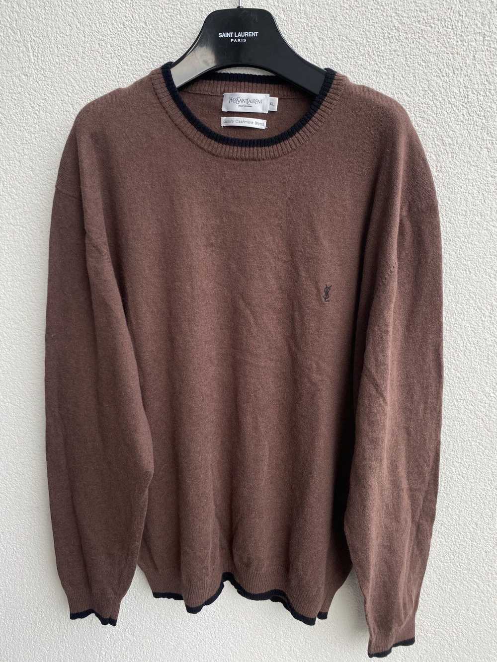 Vintage × Yves Saint Laurent Cashmere YSL Sweater… - image 3