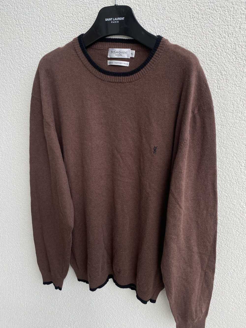 Vintage × Yves Saint Laurent Cashmere YSL Sweater… - image 5