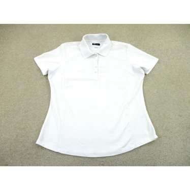 Vintage Greg Norman Polo Shirt Womens Large White… - image 1
