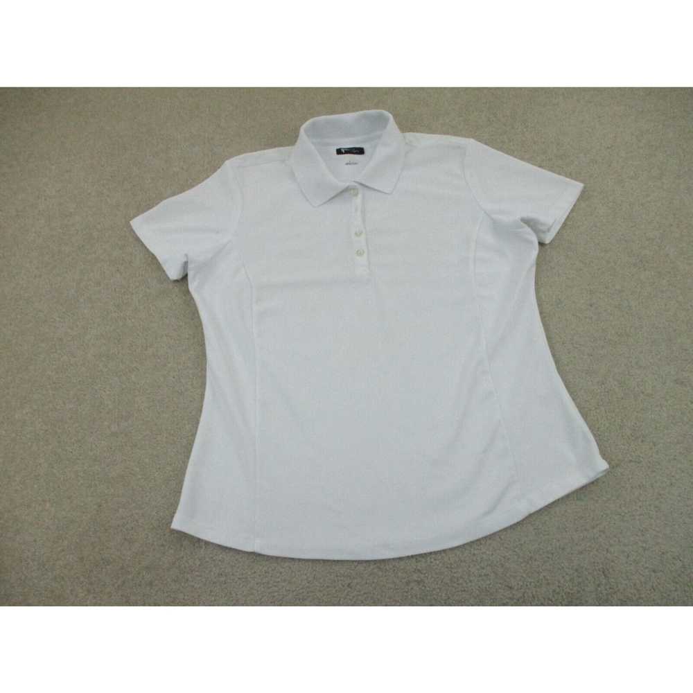 Vintage Greg Norman Polo Shirt Womens Large White… - image 2