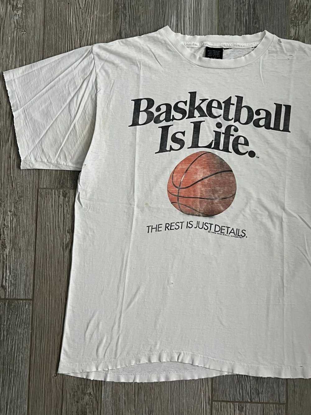 Art × Vintage 1992 Single Stitch Basketball Is Li… - image 2