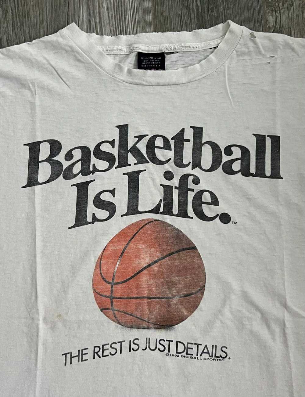 Art × Vintage 1992 Single Stitch Basketball Is Li… - image 3
