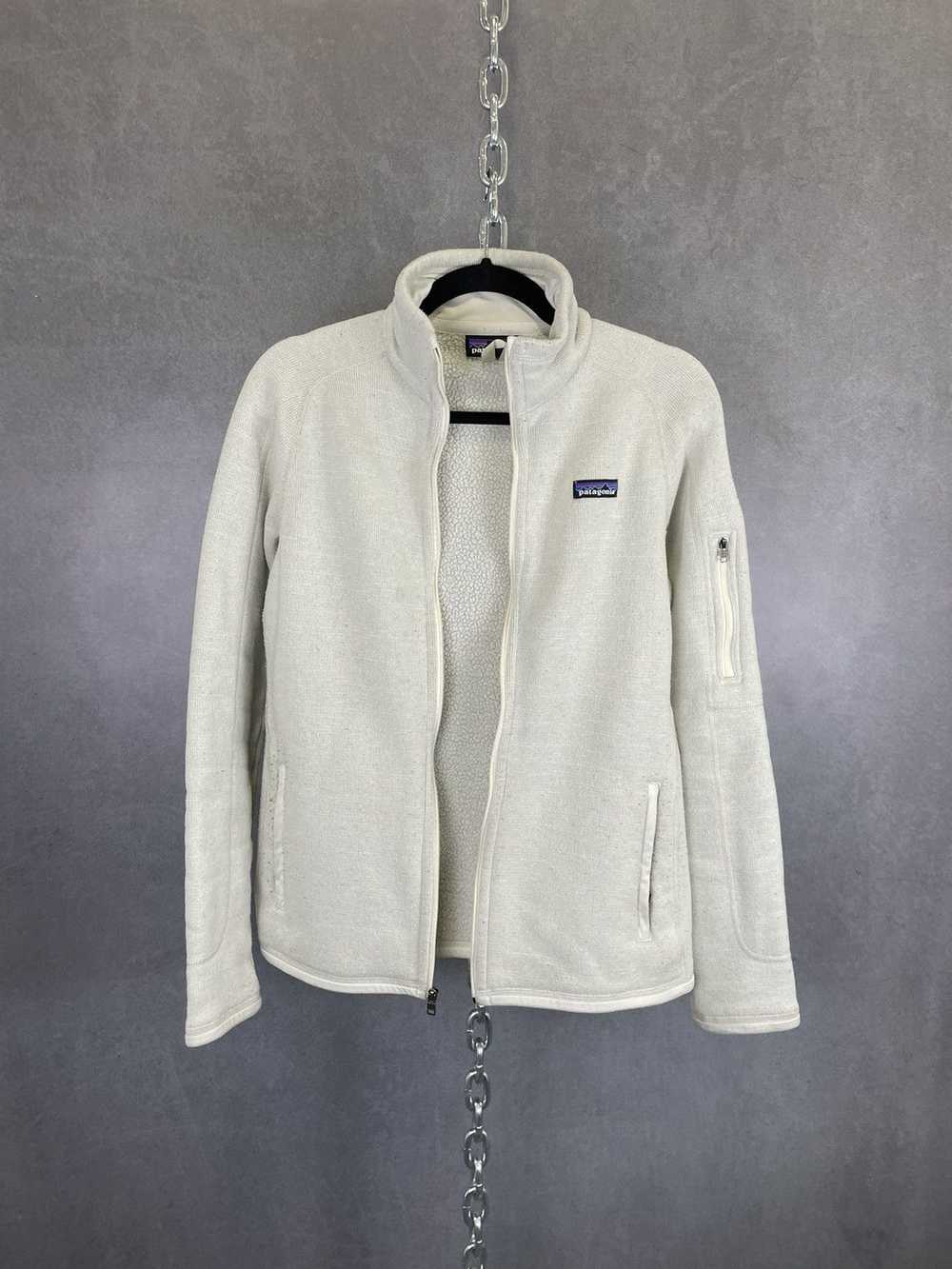 Patagonia Patagonia oatmeal zip up beige fleece j… - image 4