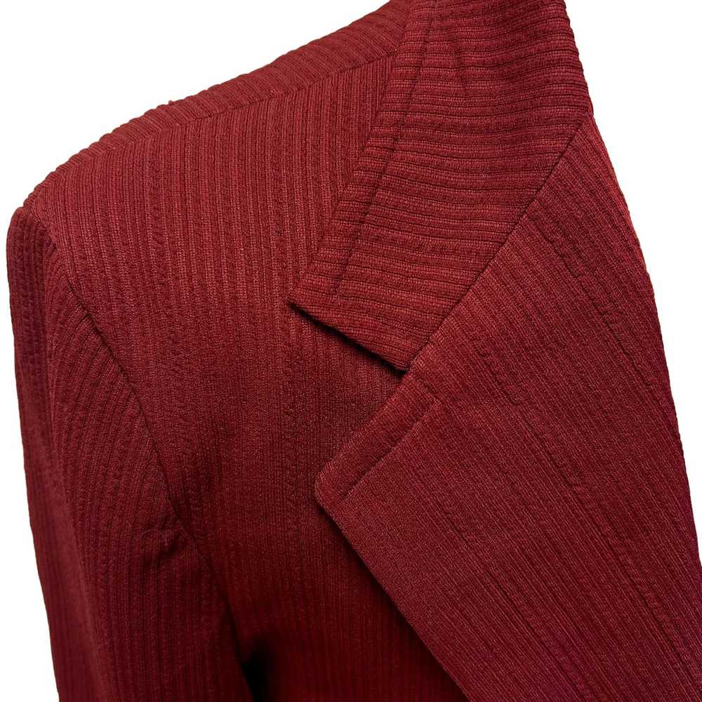 Unkwn 70's Hyde Maroon Red Sport Coat TEXTURED Mo… - image 11