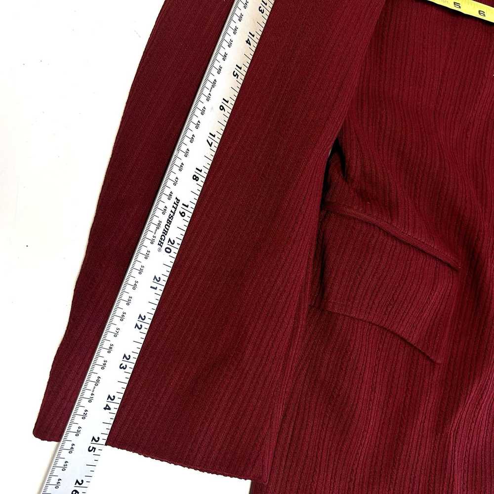 Unkwn 70's Hyde Maroon Red Sport Coat TEXTURED Mo… - image 9