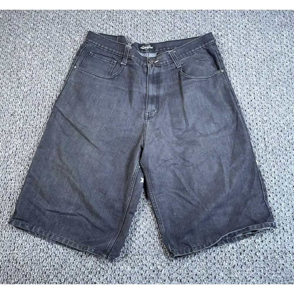 Vintage VTG Y2K Baggy Jean Shorts Men's 42 x 15 B… - image 2