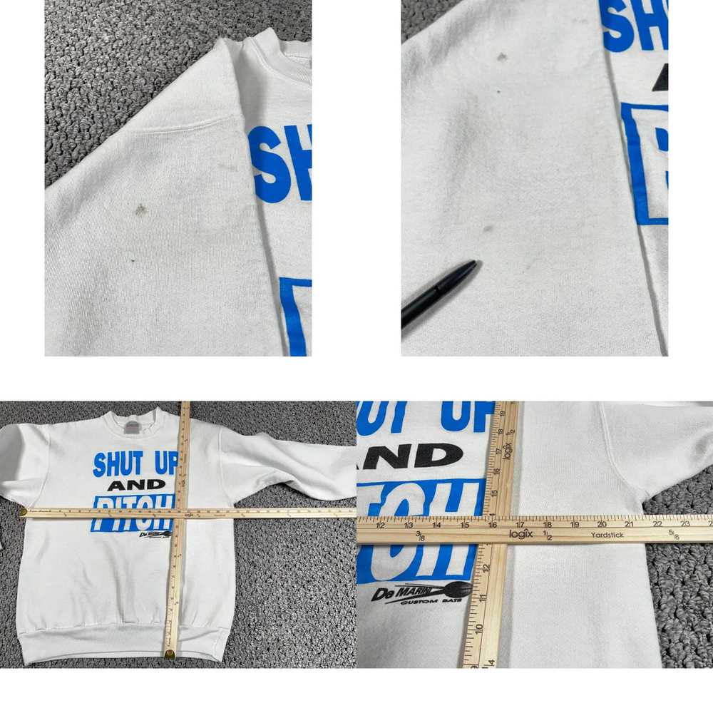 Vintage VTG 90s Shut Up Pitch Slogan Sweatshirt A… - image 4