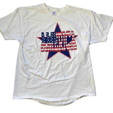 90s american flag delta tee