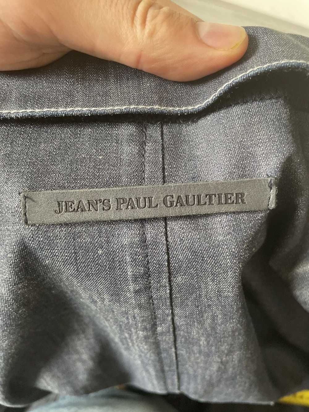 Jean Paul Gaultier SS08 Dark Blue Denim Blazer - image 7