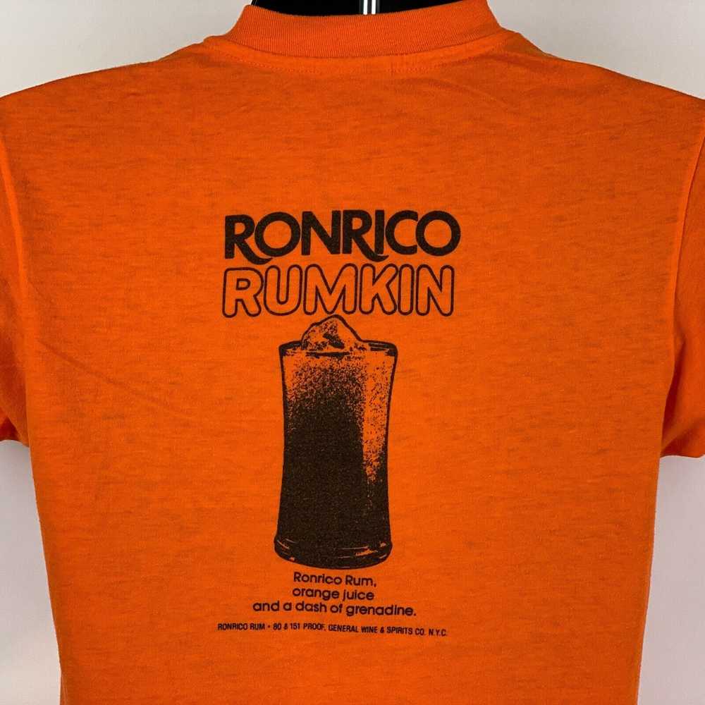 Vintage Ronrico Rumkin Rum Vintage 80s T Shirt Sm… - image 10