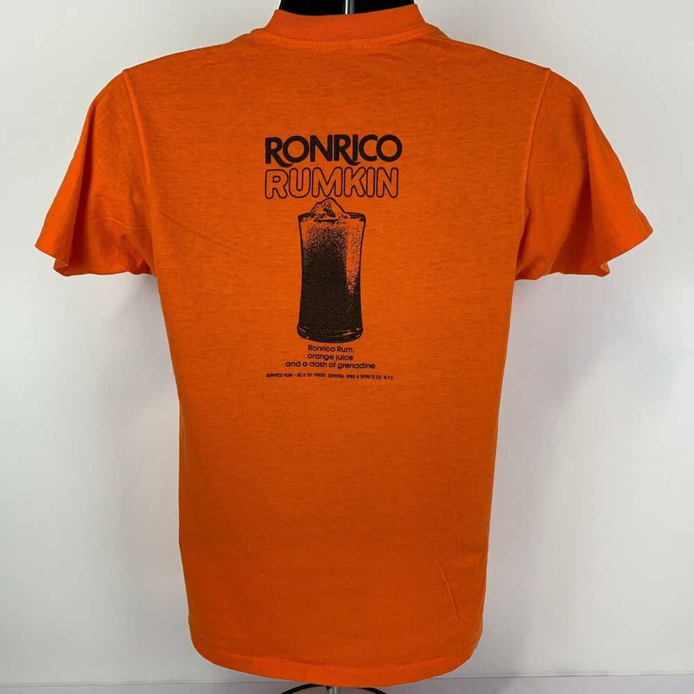 Vintage Ronrico Rumkin Rum Vintage 80s T Shirt Sm… - image 3