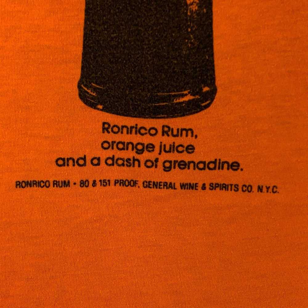 Vintage Ronrico Rumkin Rum Vintage 80s T Shirt Sm… - image 4