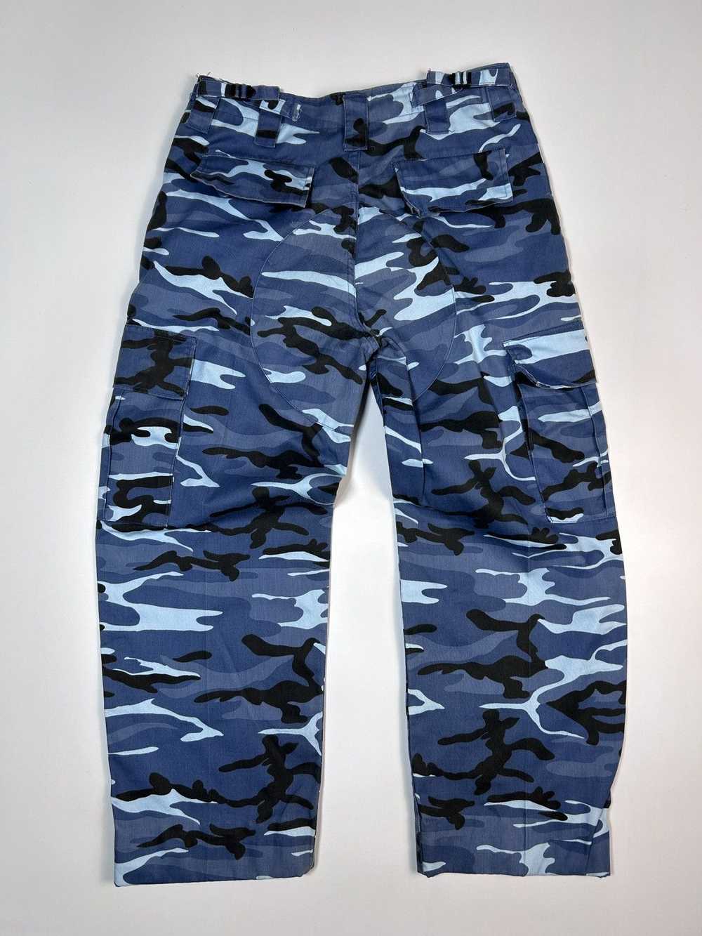 Military × Streetwear × Vintage Blue Camo Kombat … - image 2