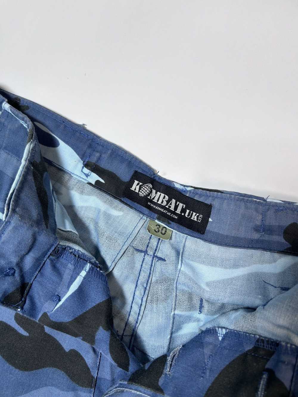 Military × Streetwear × Vintage Blue Camo Kombat … - image 4
